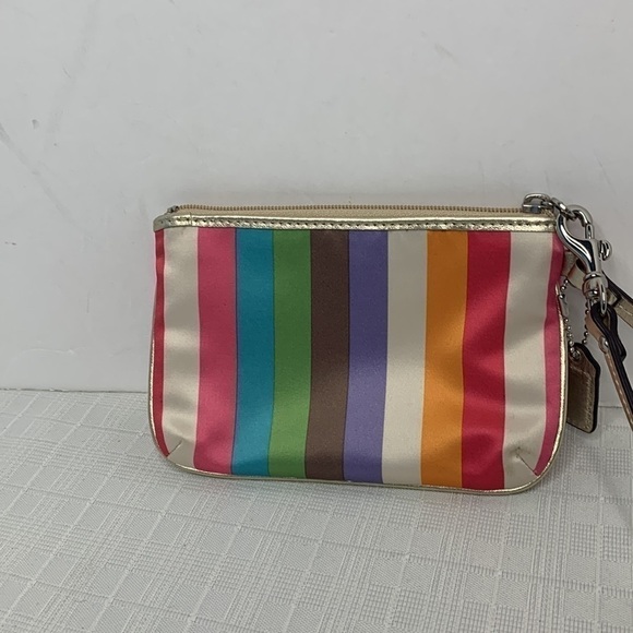 Bonnie Cashin legacy striped Coach wristlet - Picture 3 of 8